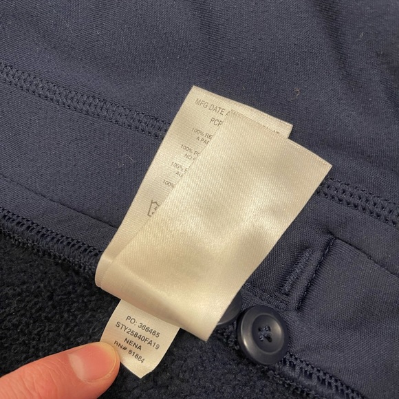 Patagonia Better Sweater Shirt Jacket Small Navy Blue Outdoors Stained - Picture 10 of 12